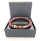 Preview: LeatherPearl Armband mit Tigerauge