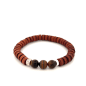 Preview: LeatherPearl Armband mit Tigerauge