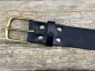 Preview: Belt with half clasp (black)