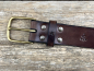 Preview: Belt with half clasp (brown)