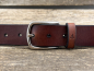 Preview: Gürtel mit Halbschließe 35 mm (Cognac)