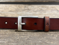 Preview: Gürtel mit Halbschließe 30 mm (Cognac)