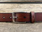 Preview: Belt with half clasp (cognac)
