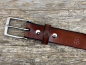 Preview: Belt with half clasp (cognac)
