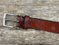 Preview: Belt with half clasp (cognac)