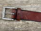 Preview: Gürtel mit Rollschließe 40 mm (Cognac)