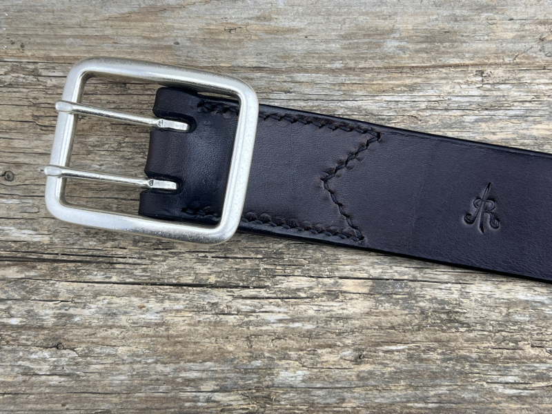 Preview: Gürtel mit Doppeldornschließe (Braun)