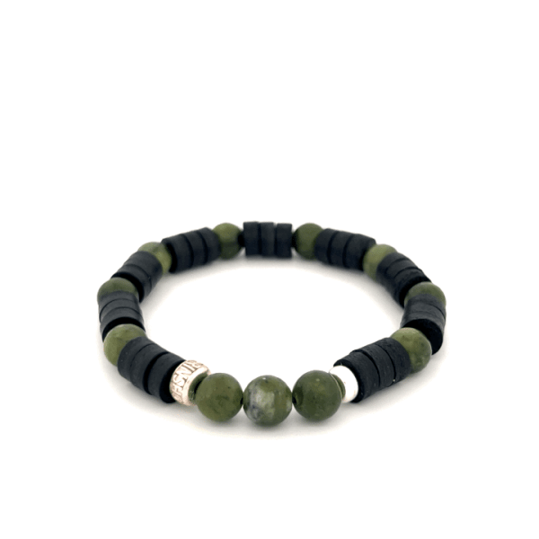 Preview: LeatherPearl Armband mit Seraphinit