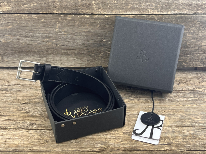 Gürtel mit Halbschließe 35 mm (Schwarz)