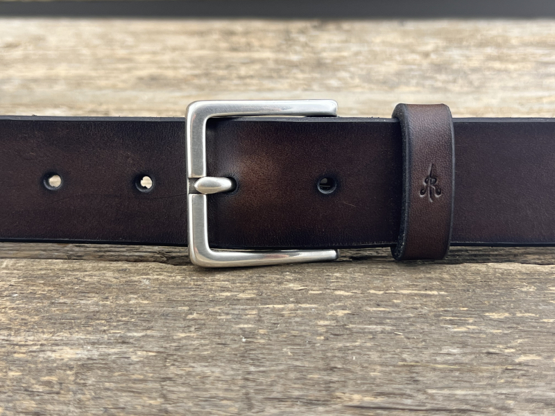 Gürtel mit Halbschließe 35 mm (Braun)