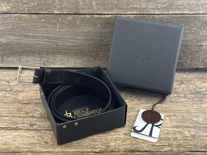 Gürtel mit Halbschließe 35 mm (Braun)