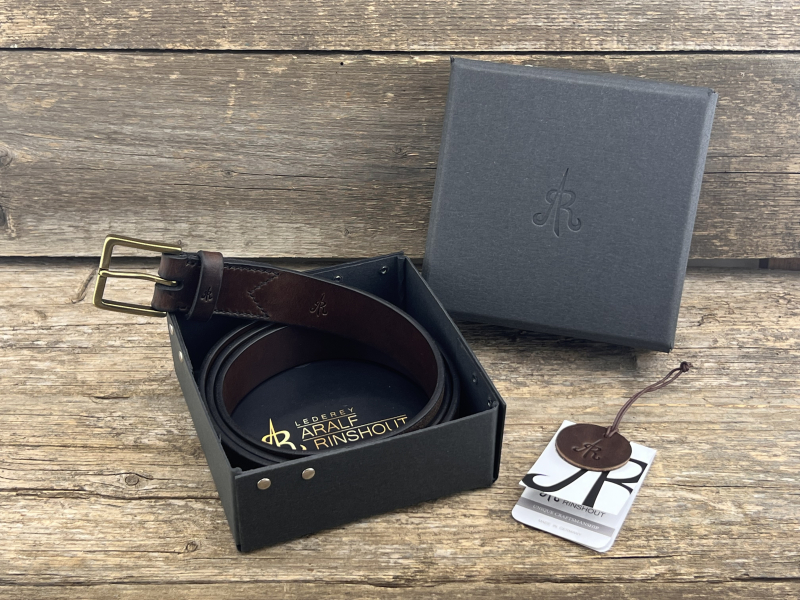 Gürtel mit Halbschließe 35 mm (Braun)