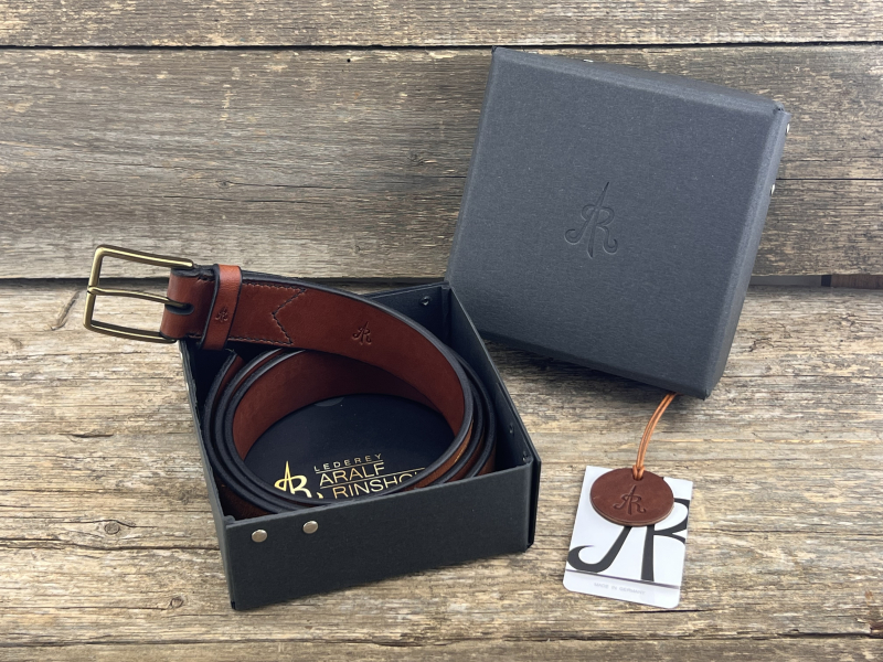 Gürtel mit Halbschließe (Cognac)