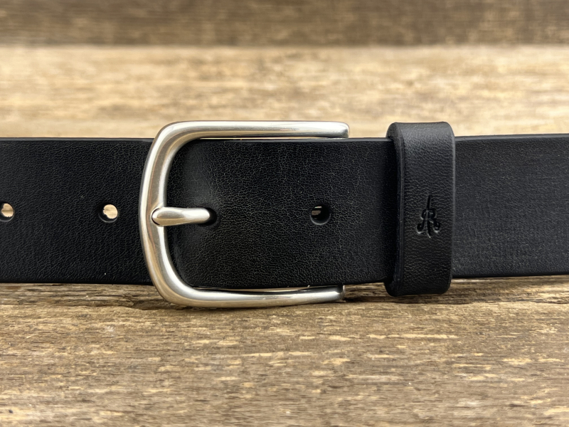 Gürtel mit Halbschließe 35mm (Schwarz)