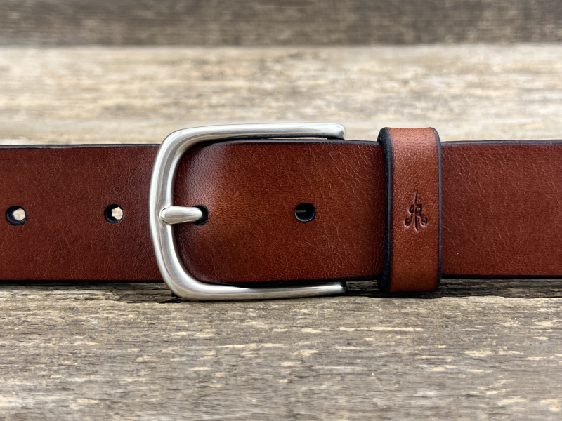 Gürtel mit Halbschließe 35mm (Cognac)