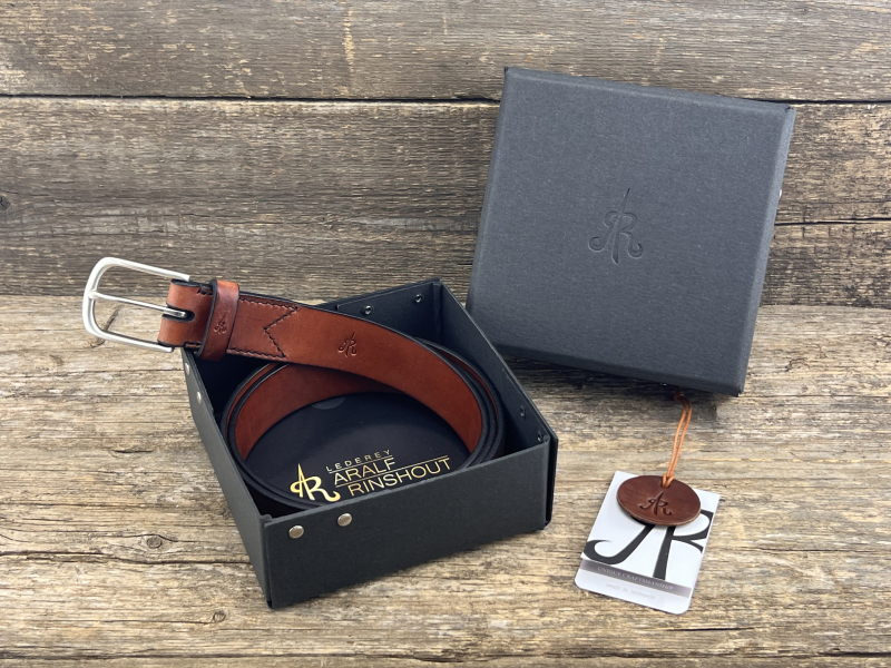 Gürtel mit Halbschließe 35mm (Cognac)