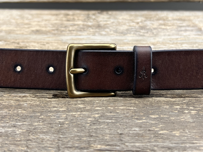 Gürtel mit Halbschließe 30 mm (Braun)