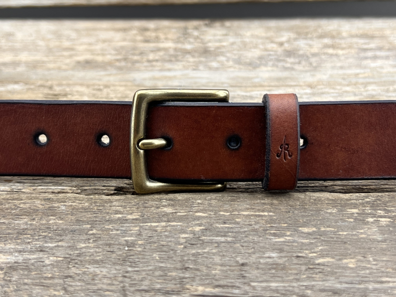 Gürtel mit Halbschließe 30 mm (Cognac)