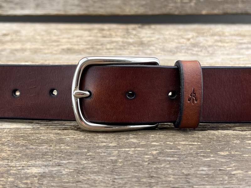 Gürtel mit Halbschließe 35 mm (Cognac)