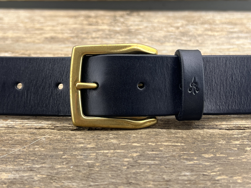 Gürtel mit Halbschließe 35 mm (Schwarz)