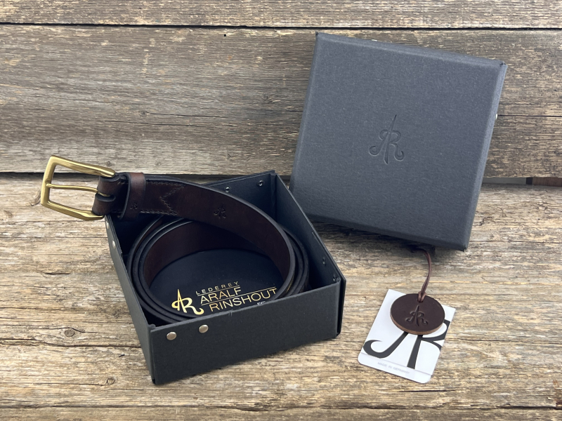 Gürtel mit Halbschließe 35 mm (Braun)