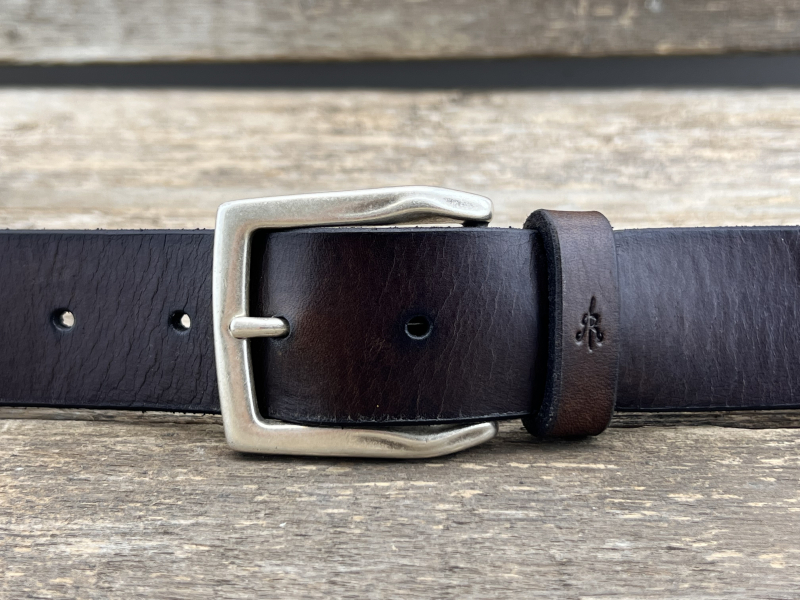 Gürtel mit Halbschließe 35 mm (Braun)