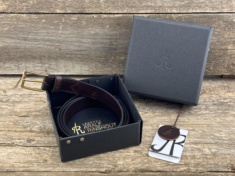 Gürtel mit Halbschließe 30 mm (Braun)