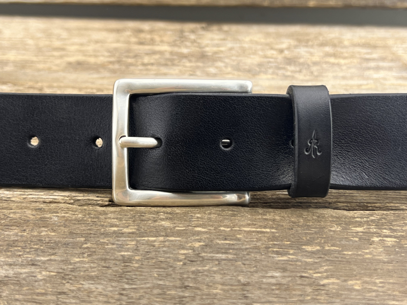 Gürtel mit Halbschließe 35 mm (Schwarz)