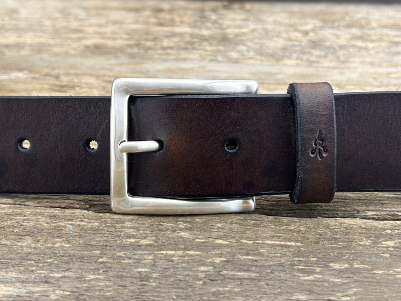 Gürtel mit Halbschließe 35 mm (Braun)