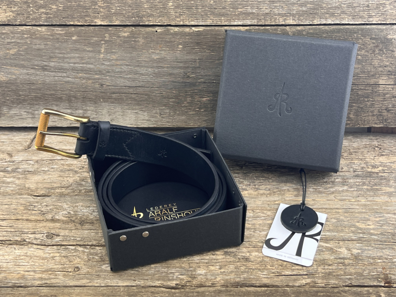 Gürtel mit Rollschließe (Schwarz)