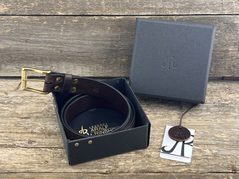 Preview: Gürtel mit Rollschließe (Braun)