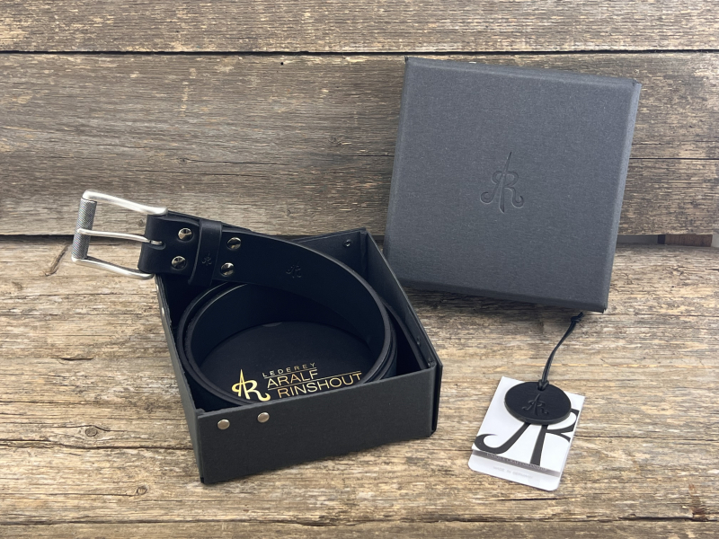 Preview: Gürtel mit Rollschließe (Schwarz)