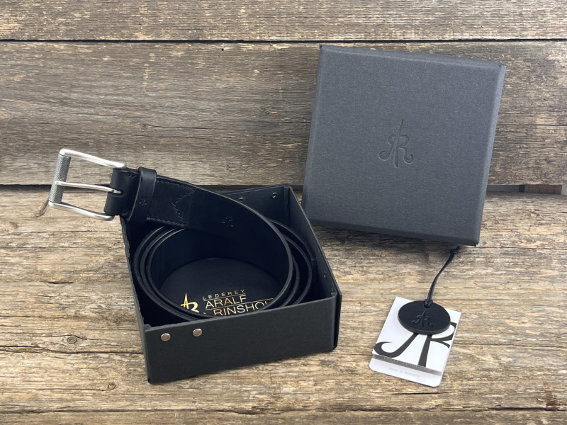 Gürtel mit Rollschließe (Schwarz)