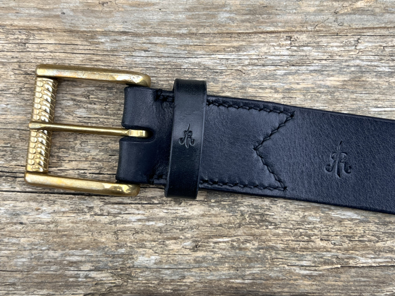 Preview: Gürtel mit Rollschließe 40 mm (Schwarz)