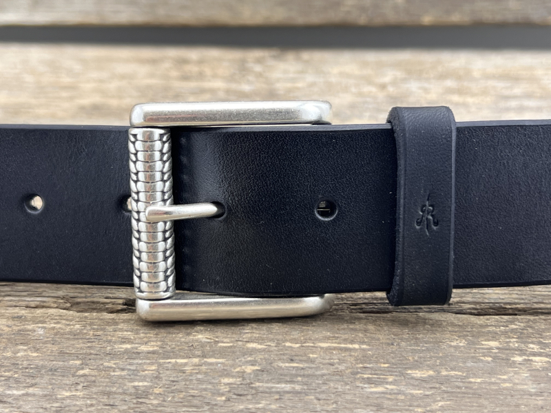 Gürtel mit Rollschließe 40 mm (Schwarz)