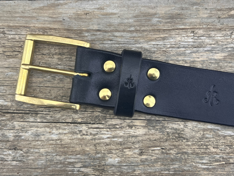 Preview: Gürtel mit Rollschließe 40 mm (Schwarz)