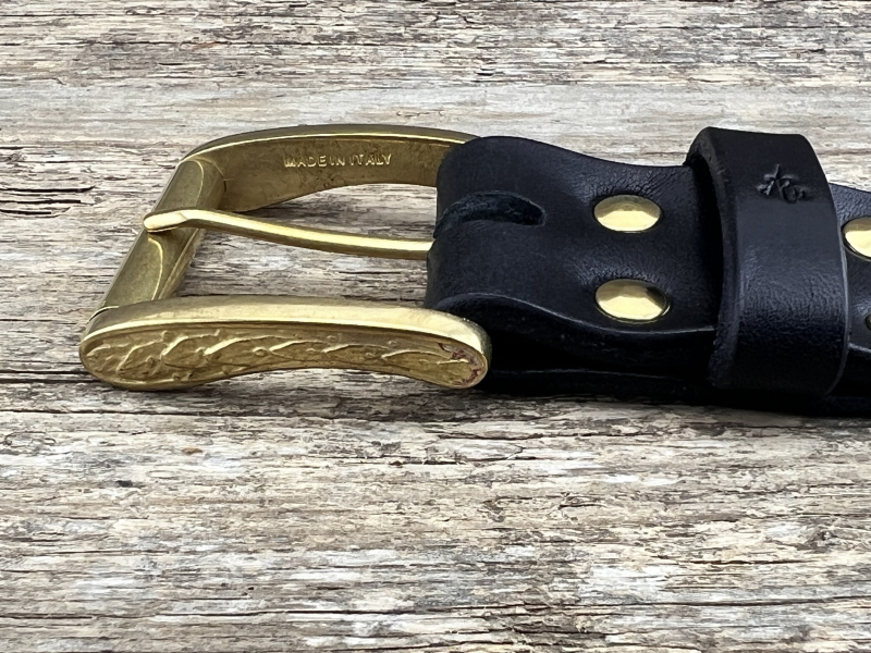 Preview: Gürtel mit Rollschließe 40 mm (Schwarz)