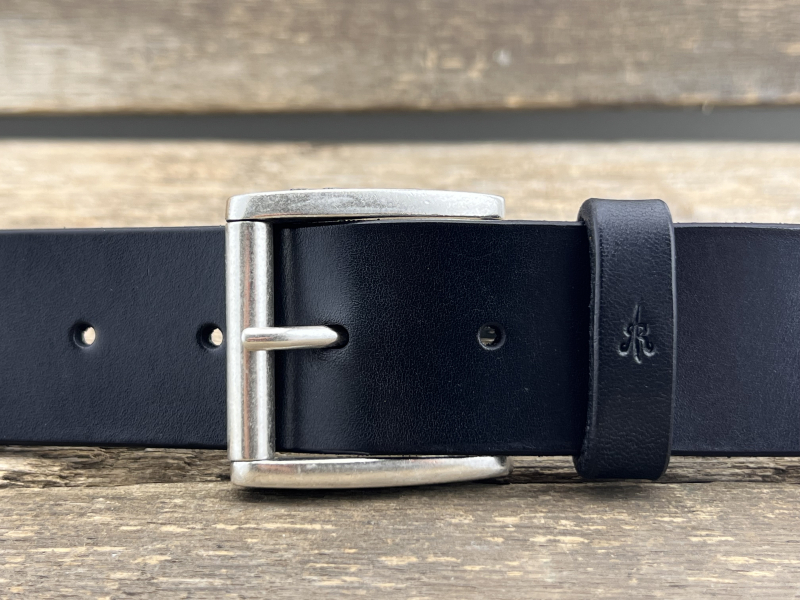 Gürtel mit Rollschließe 40 mm (Schwarz)