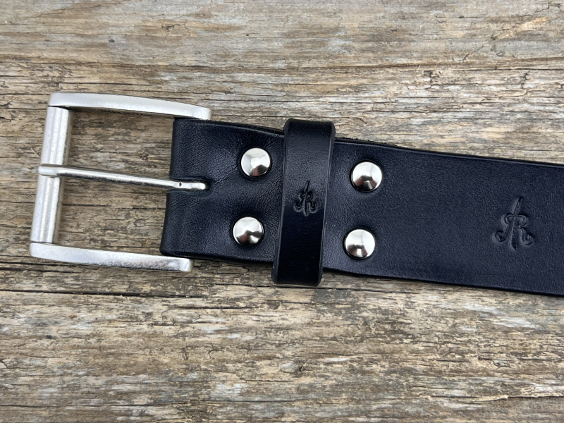 Preview: Gürtel mit Rollschließe 40 mm (Schwarz)