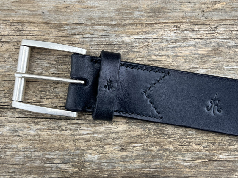 Preview: Gürtel mit Rollschließe 40 mm (Schwarz)