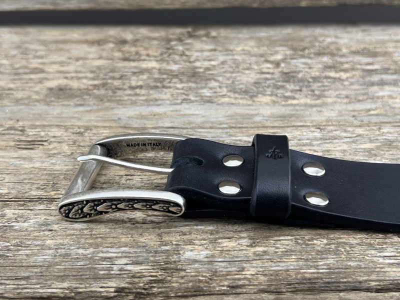 Preview: Gürtel mit Rollschließe 40 mm (Schwarz)