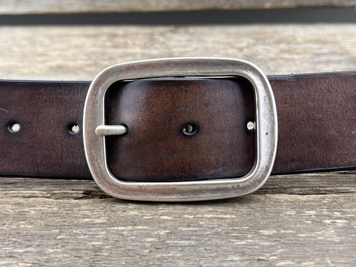 Gürtel mit Doppelstegschließe (Braun)