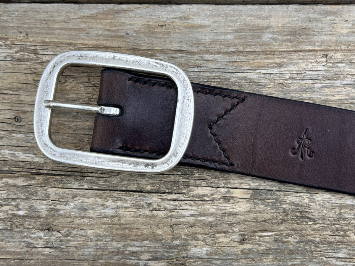 Gürtel mit Doppelstegschließe (Braun)