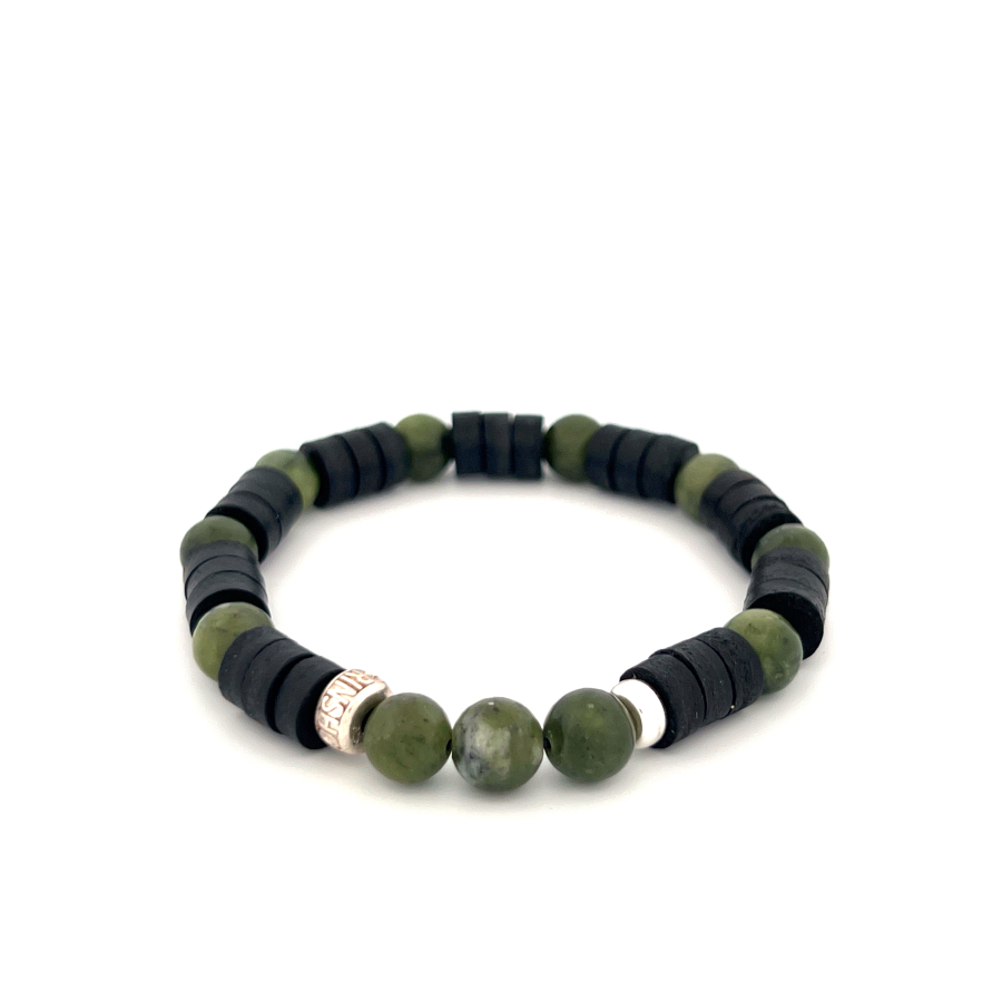 LeatherPearl Armband mit Seraphinit