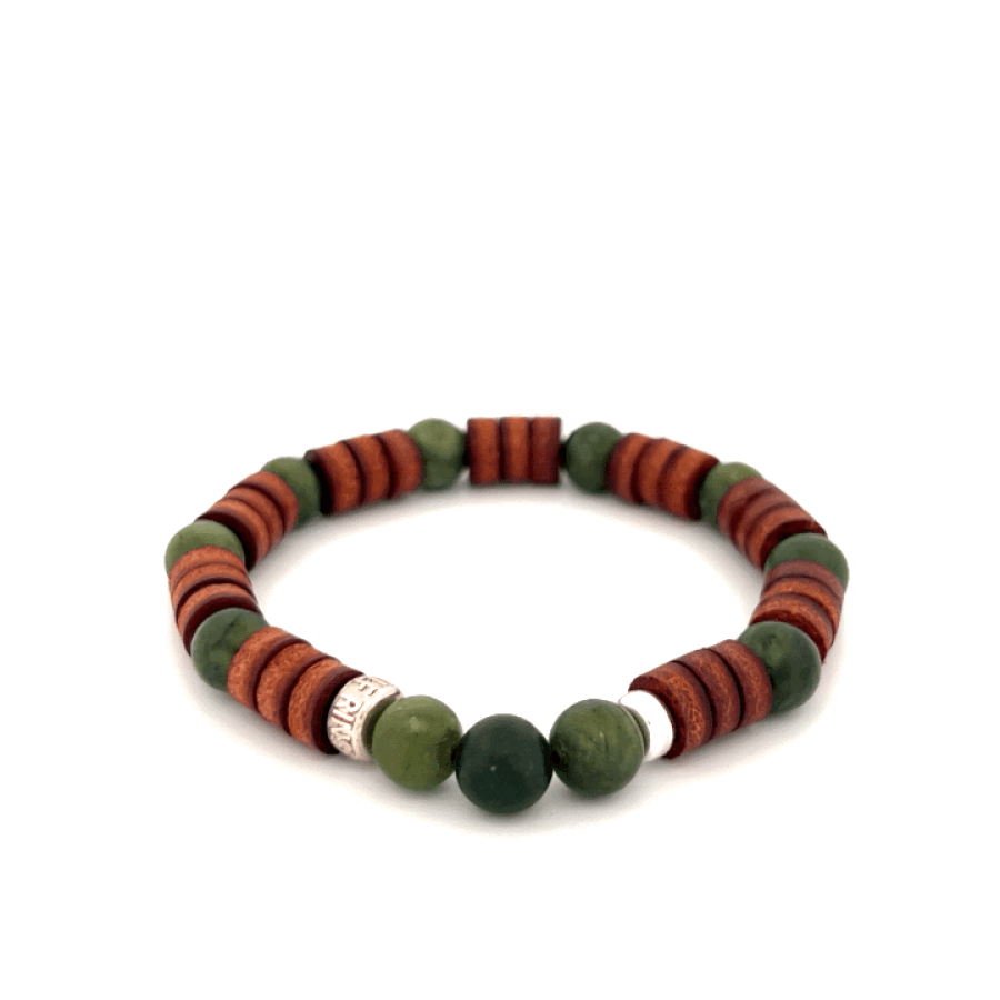 LeatherPearl Armband mit Seraphinit