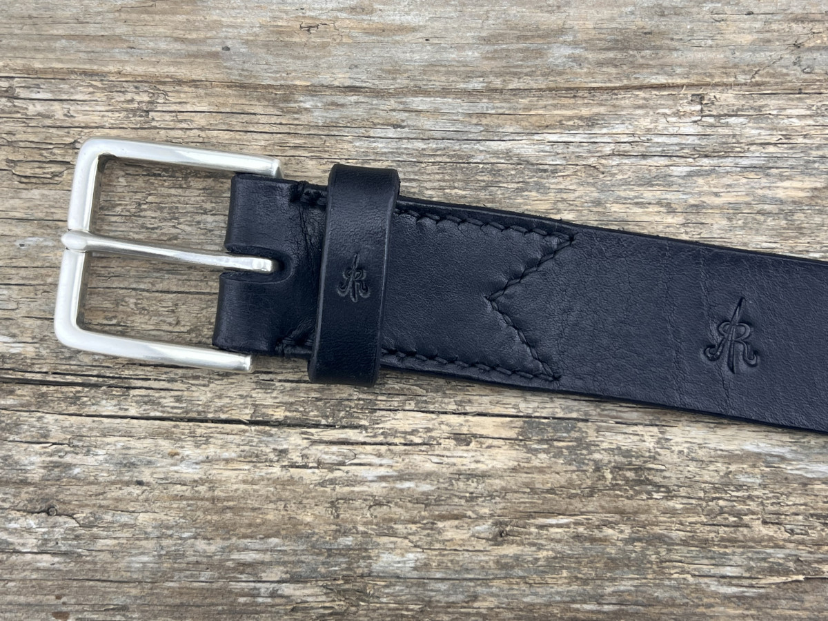 Gürtel mit Halbschließe 35 mm (Schwarz)