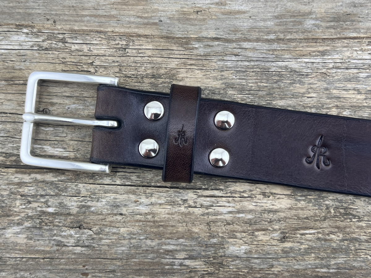 Gürtel mit Halbschließe 35 mm (Braun)