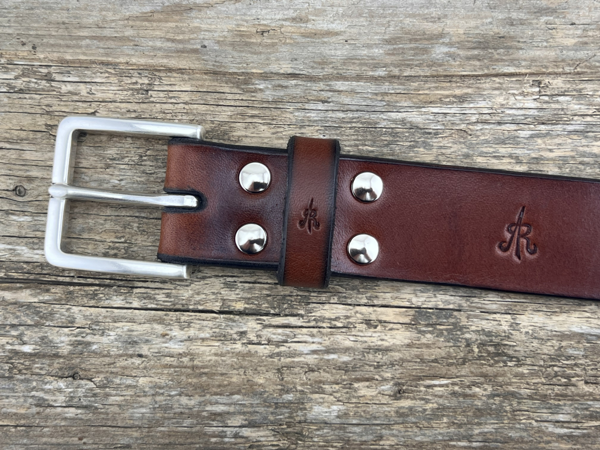 Gürtel mit Halbschließe 35 mm (Cognac)