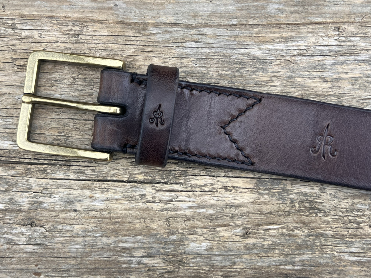 Gürtel mit Halbschließe 35 mm (Braun)