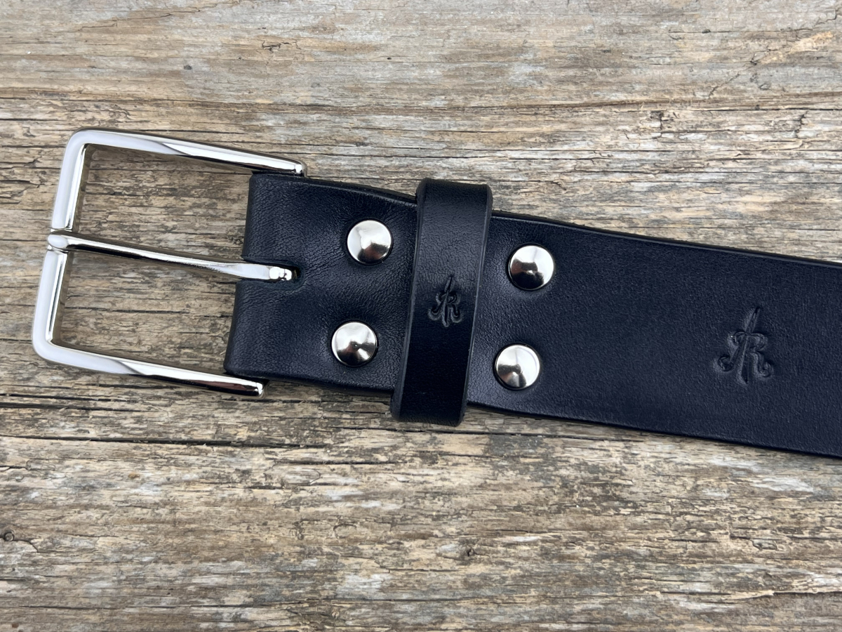 Gürtel mit Halbschließe (Schwarz)